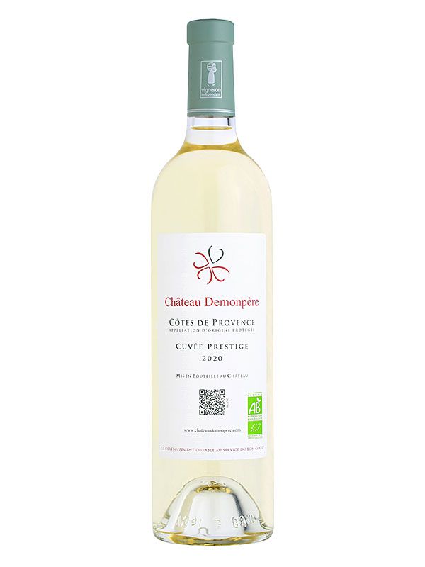 Vente en ligne au meilleur prix de vins Côtes de Provence Château Demonpère - Cuvée Prestige Blanc 2020